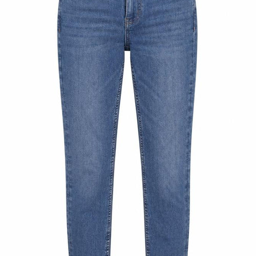 Marks and Spencer Womens Blue Cotton Skinny Jeans Size 6 Regular Zip