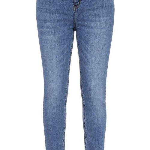 Hera Womens Blue Cotton Skinny Jeans Size 30 Regular Zip