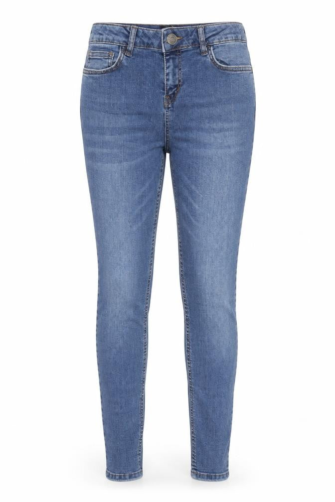 Hera Womens Blue Cotton Skinny Jeans Size 30 Regular Zip