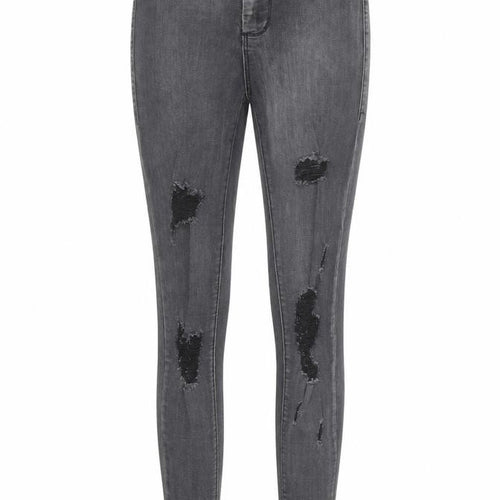 PRETTYLITTLETHING Womens Black Cotton Skinny Jeans Size 8 Regular Zip