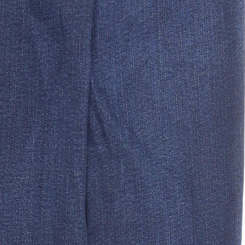 Benetton Jeans Womens Blue Cotton Straight Jeans Size 28 in Regular Zip