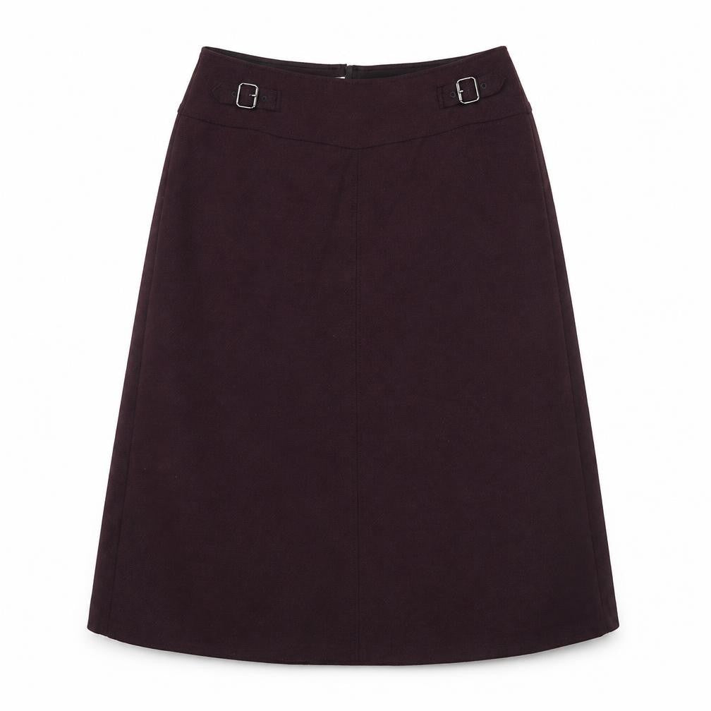 Gerry Weber Womens Purple Polyester A-Line Skirt Size 30 in Buckle