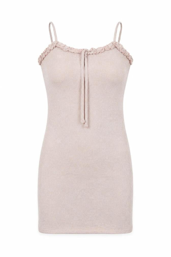 Urban Outfitters Womens Pink Polyester Slip Dress Size M Round Neck Pullover