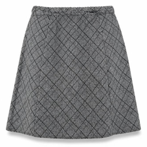 Arista Womens Grey Plaid Polyester Swing Skirt Size 22 - Size 22-24