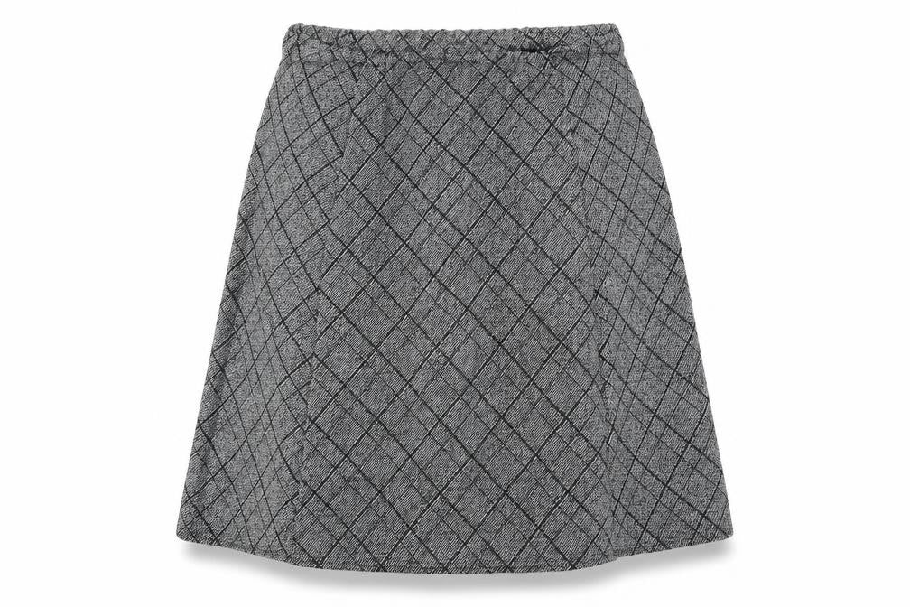 Arista Womens Grey Plaid Polyester Swing Skirt Size 22 - Size 22-24
