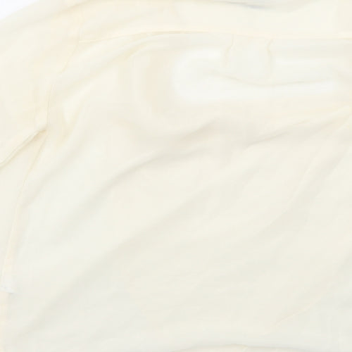 ASOS Womens Ivory Polyester Basic Blouse Size 6 Round Neck