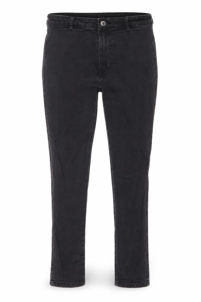 H&M Womens Grey Cotton Skinny Jeans Size 10 Regular Zip