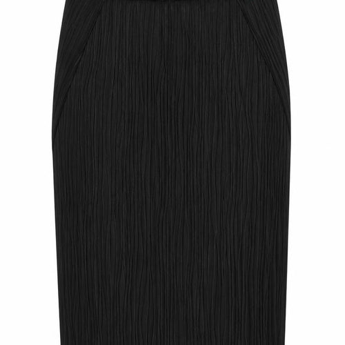 Cinque Womens Black Polyester Straight & Pencil Skirt Size 6 Zip - Plisse