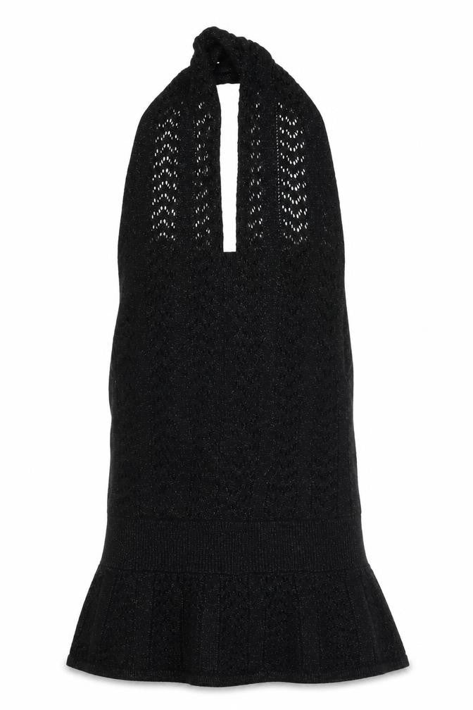 Anges Womens Black V-Neck Viscose Vest Jumper Size 10 - Size 10-12