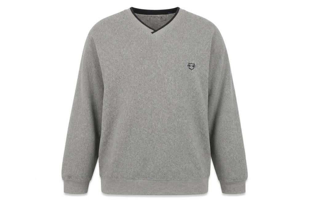 Maine New England Mens Grey Polyester Pullover Sweatshirt Size M