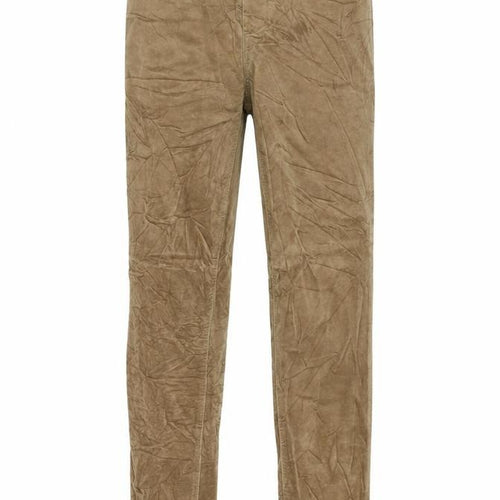 Uniqlo Womens Brown Cotton Trousers Size 24 in Regular