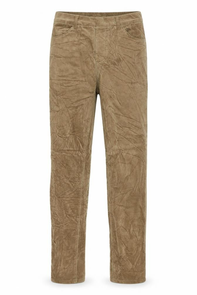 Uniqlo Womens Brown Cotton Trousers Size 24 in Regular