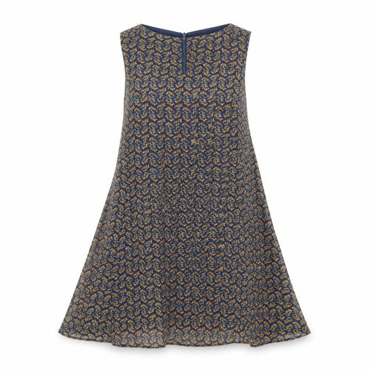Front view of Glamorous women’s multicoloured geometric polyester trapeze & swing, size UK 10, scoop neck zip