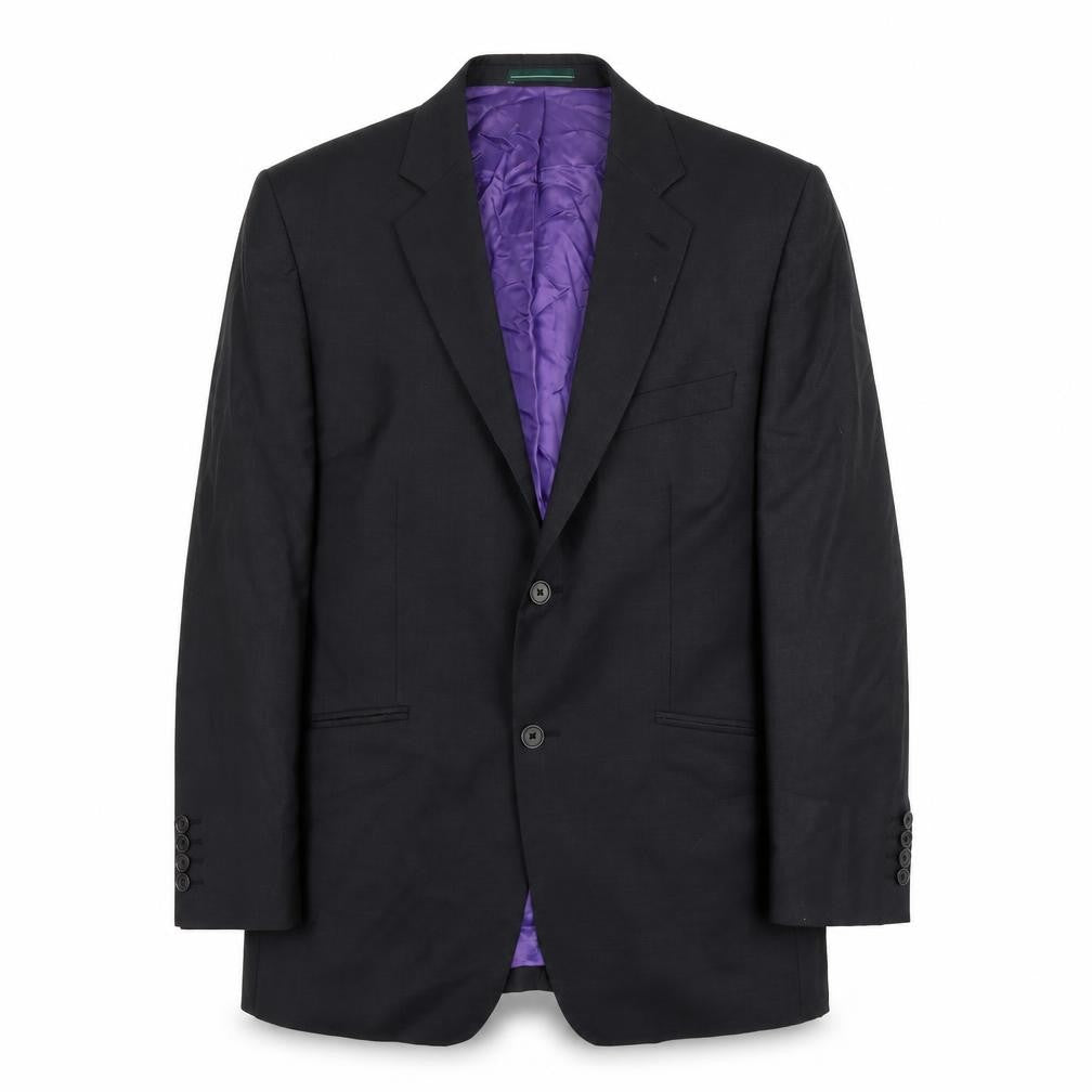 Front view of Greenwoods men’s grey wool jacket suit jacket, size L, regular