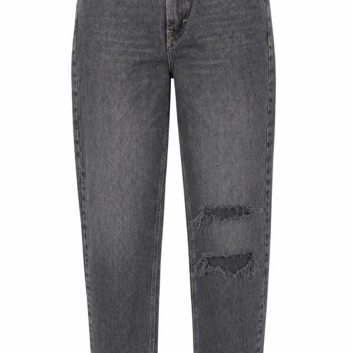 Topshop Womens Black Cotton Straight Jeans Size 26 in Regular Zip