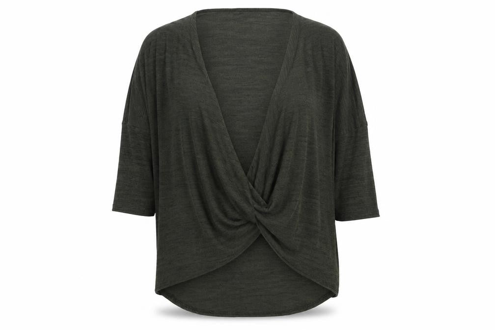 New Look Womens Green Scoop Neck Polyester Cardigan Jumper Size 12