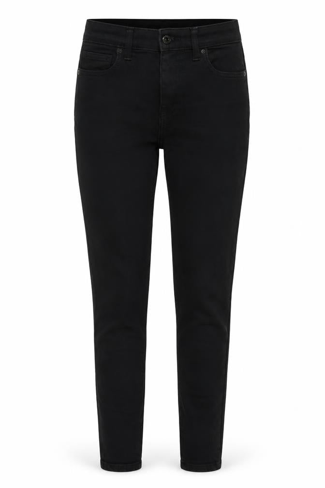 Topshop Womens Black Cotton Skinny Jeans Size 26 in L32 in Regular Zip