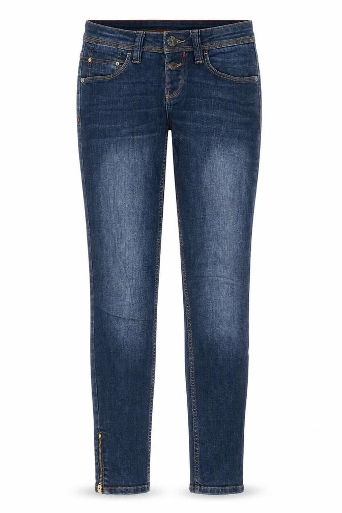 Terranova Womens Blue Cotton Skinny Jeans Size XS Regular Zip