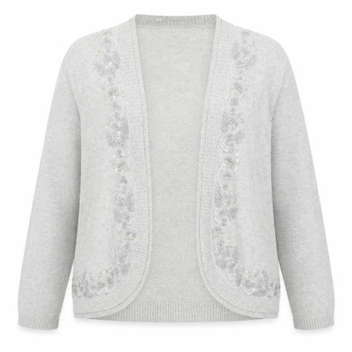 Marks and Spencer Womens Grey V-Neck Viscose Cardigan Jumper Size 16