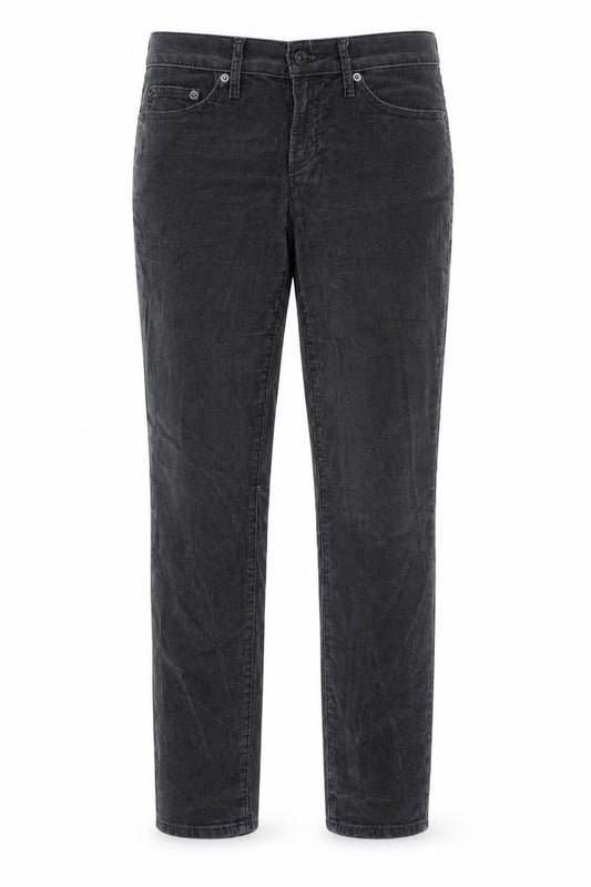 Front view of Gap women’s grey cotton trousers, size UK 26, in regular zip