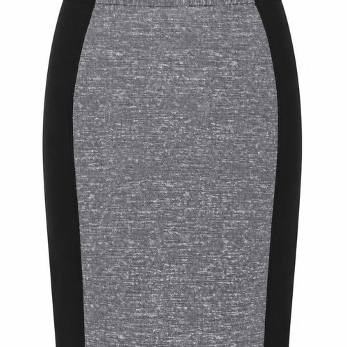H&M Womens Grey Viscose Straight & Pencil Skirt Size 8 Zip