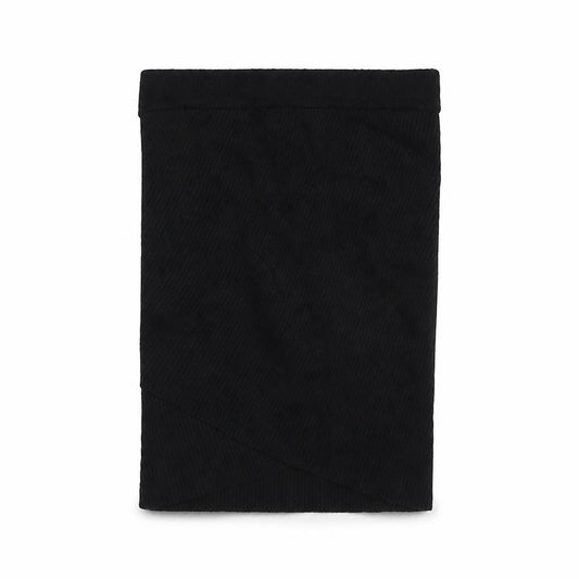 Front view of Zara women’s black nylon bandage skirt, size S