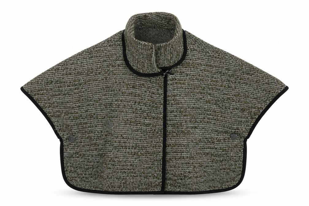 Ferrache Womens Green Roll Neck Wool Cardigan Jumper One Size