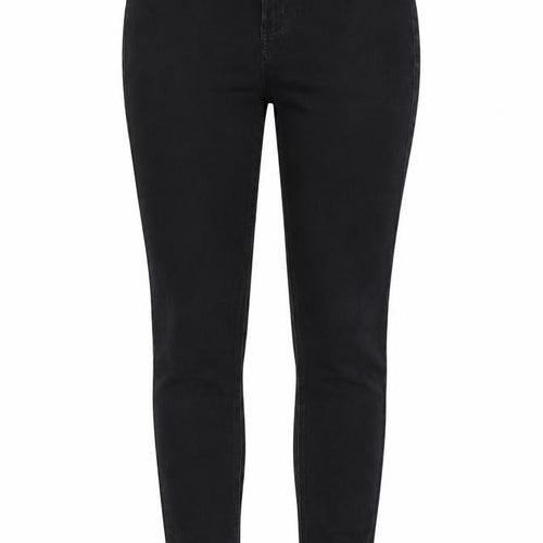 Marks and Spencer Womens Black Cotton Skinny Jeans Size 12 Regular Zip