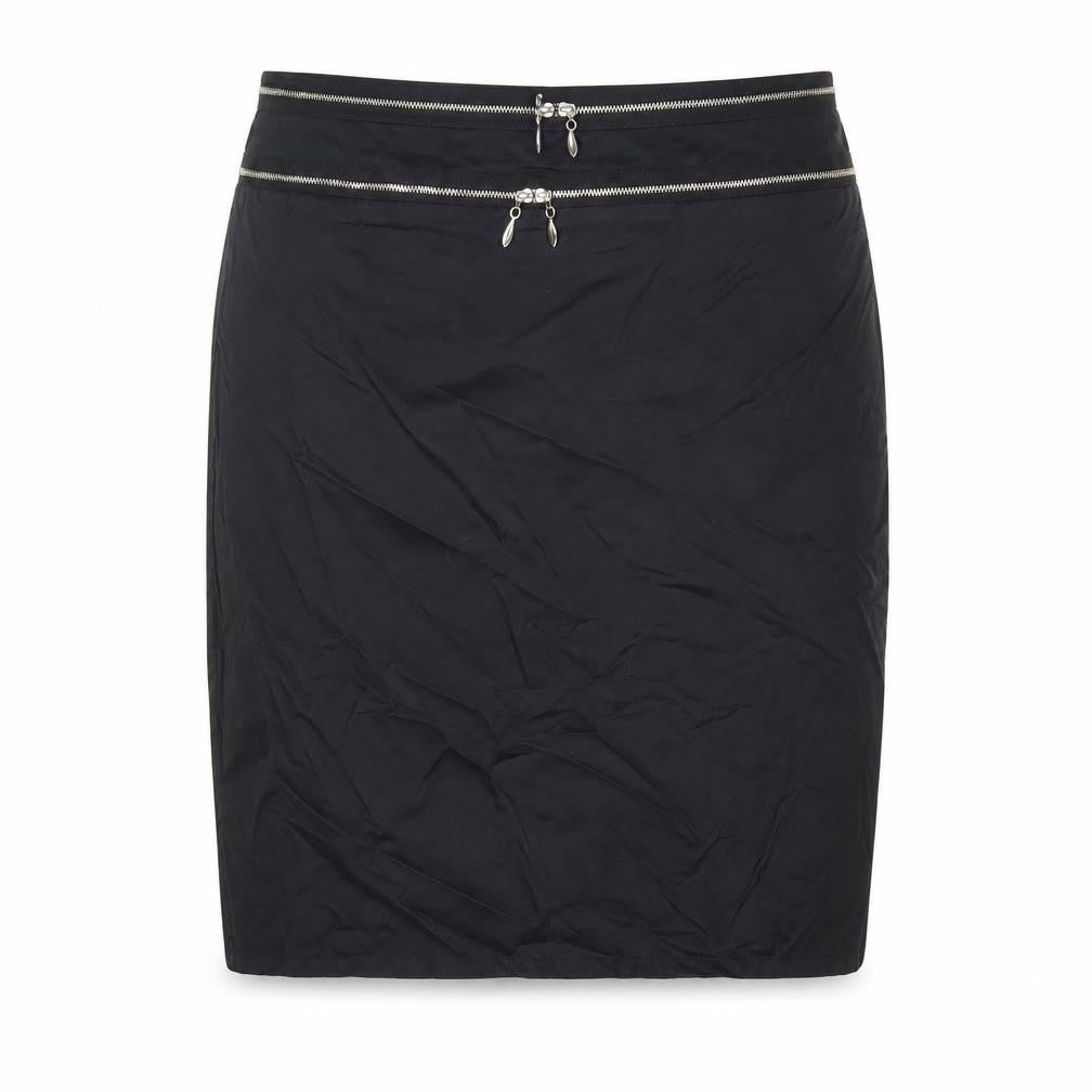 Warehouse Womens Black Cotton Straight & Pencil Skirt Size 14 Zip