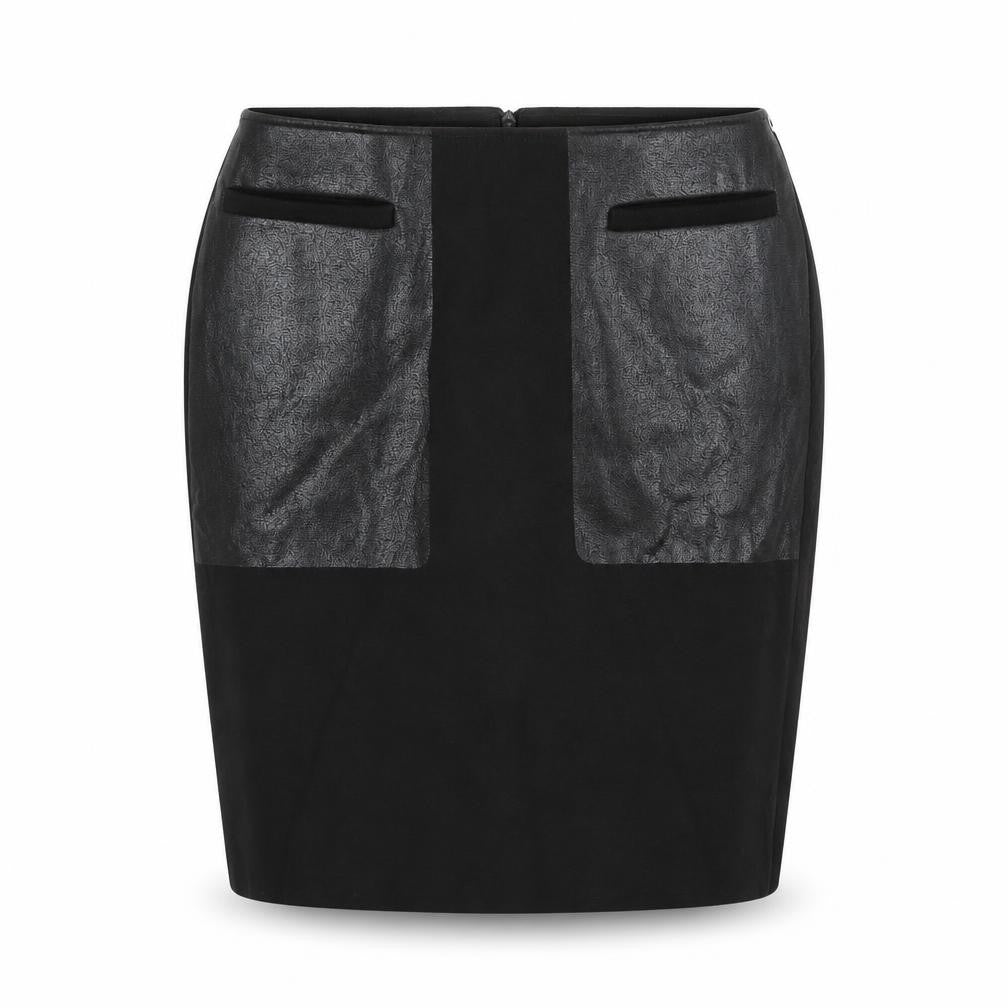 Penny Black Womens Black Polyester Straight & Pencil Skirt Size 10 Zip