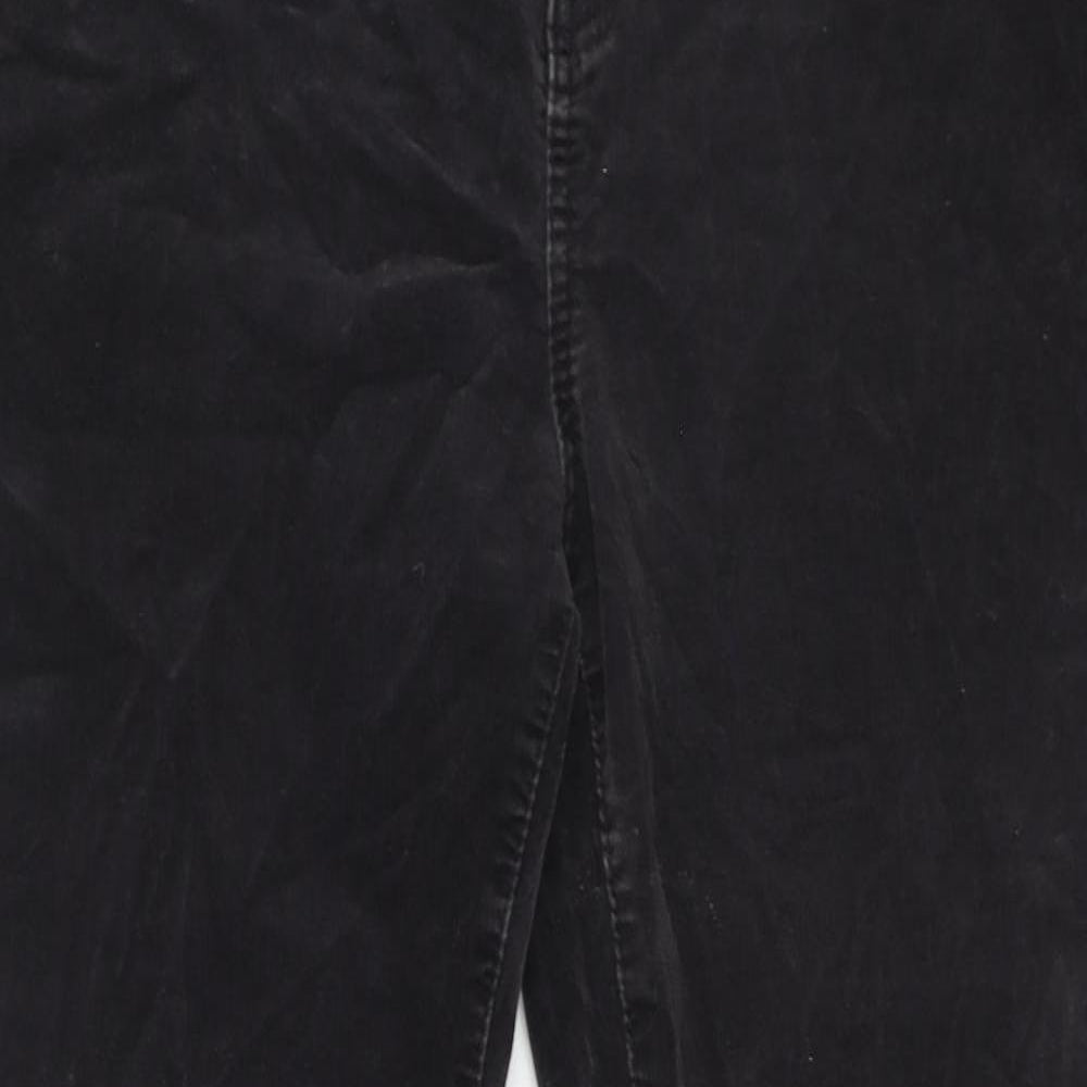 Marks and Spencer Womens Grey Cotton Skinny Jeans Size 18 Regular Zip