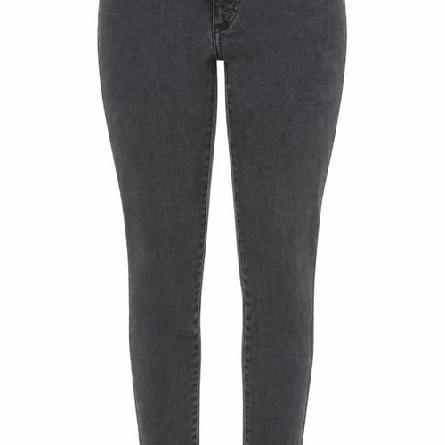 New Look Womens Black Cotton Skinny Jeans Size 6 Regular Zip - Waist 22 inches