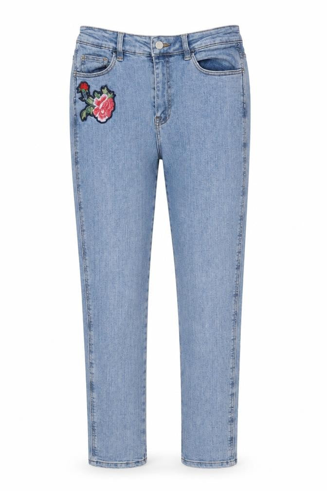 Marks and Spencer Womens Blue Cotton Skinny Jeans Size 8 Regular Zip