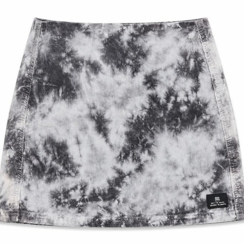 BDG Womens Grey Geometric Cotton A-Line Skirt Size XS Zip - Tie Dye Pattern