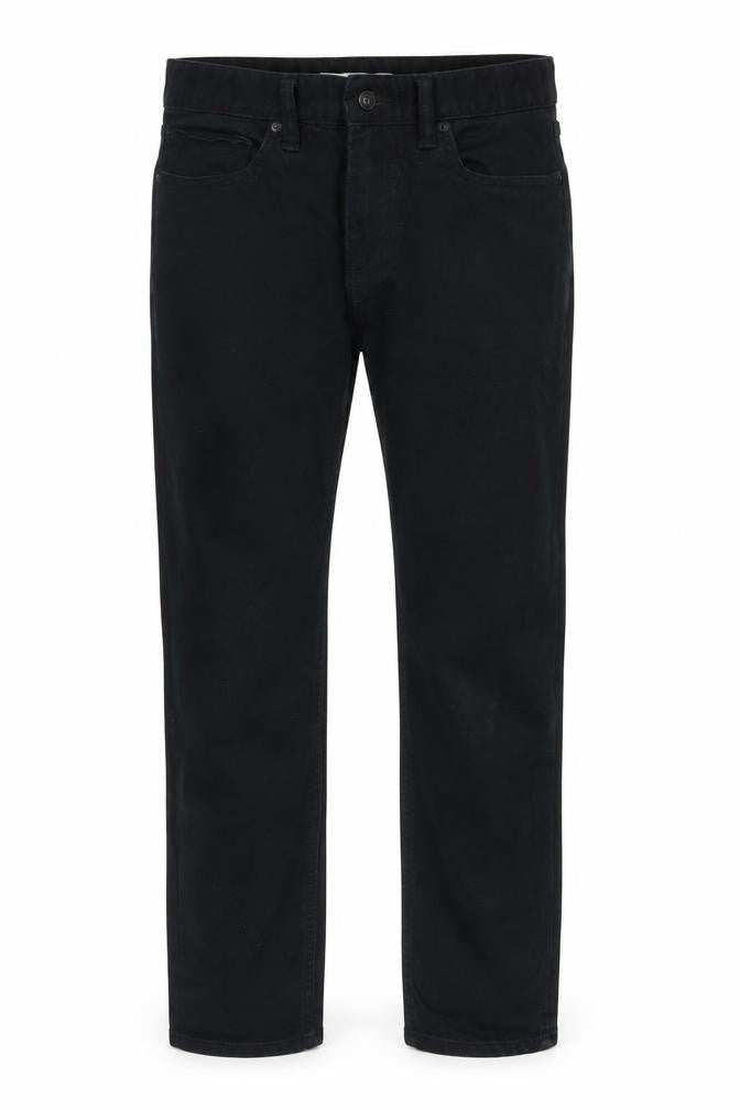 Topman Mens Black Cotton Straight Jeans Size 30 in L30 in Regular Zip