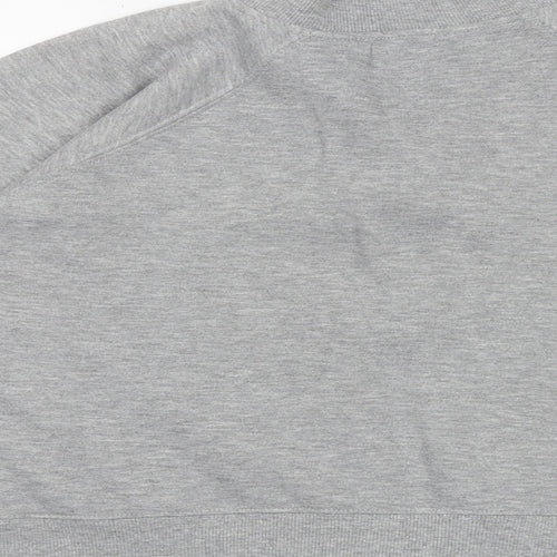 Bonmarché Womens Grey Cotton Full Zip Sweatshirt Size M Zip