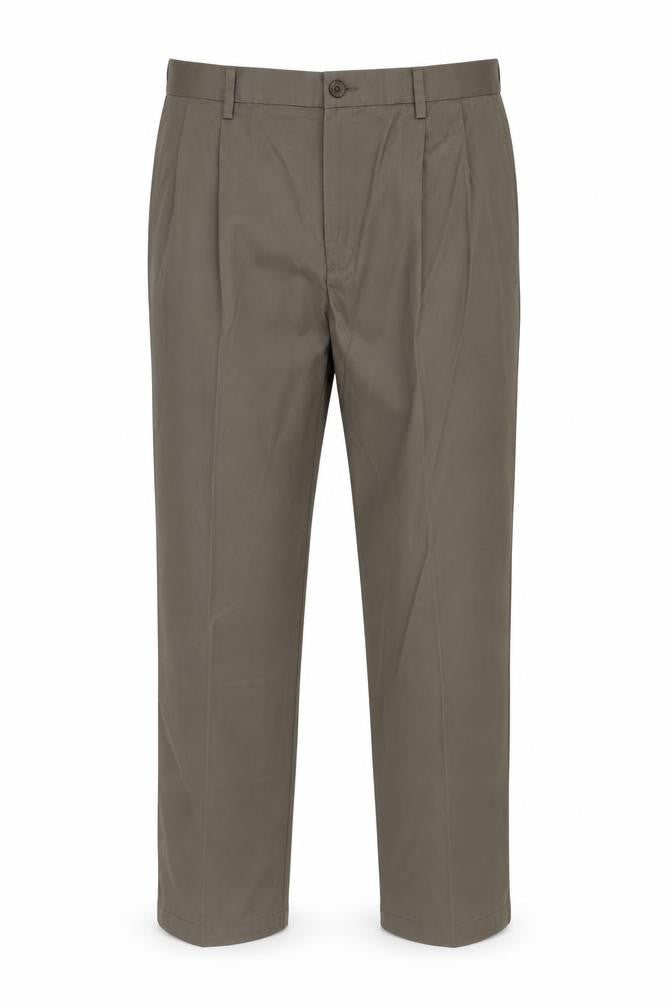 Amazon Mens Grey Cotton Dress Pants Trousers Size 40 in Extra-Slim Zip