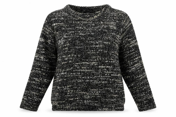 Mango Womens Grey Round Neck Polyester Pullover Jumper Size XL