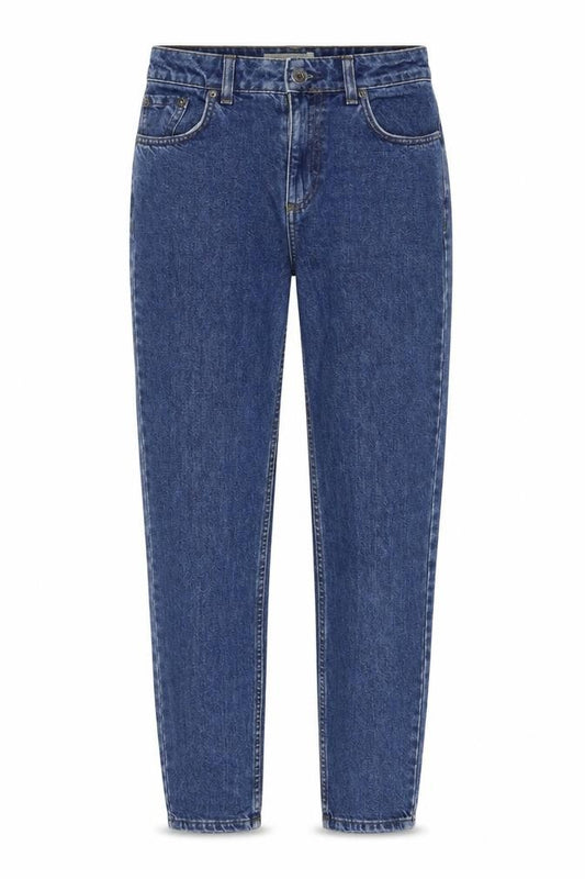 Front view of Topshop women’s blue cotton skinny jeans, size UK 24, in regular zip