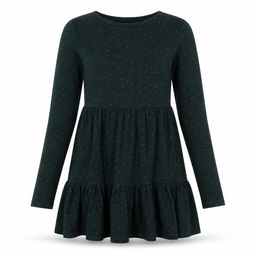 Stella Morgan Womens Green Polka Dot Polyester Skater Dress Size 12 Round Neck Pullover