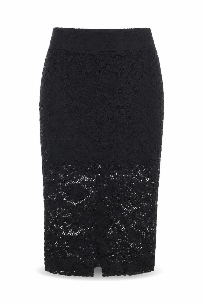Divided by H&M Womens Black Geometric Polyamide A-Line Skirt Size XS