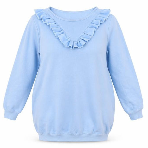 QED London Womens Blue Cotton Jumper Dress Size M Round Neck Pullover
