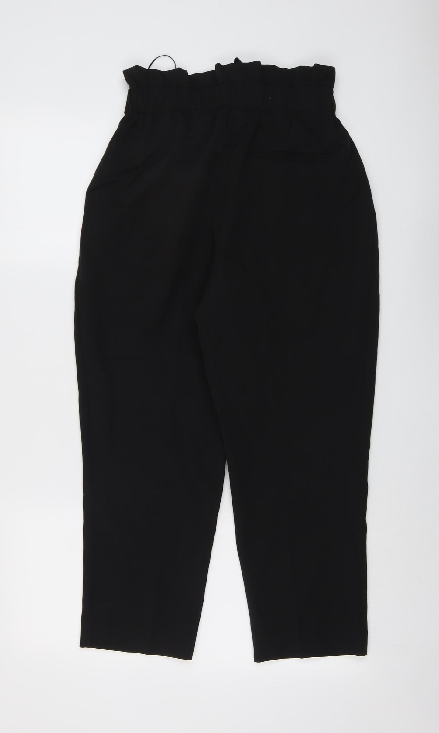 New Look Womens Black Polyester Trousers Size 10 L23 in Regular Zip