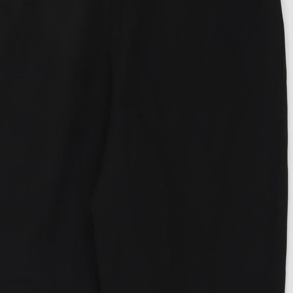 New Look Womens Black Polyester Trousers Size 10 L23 in Regular Zip