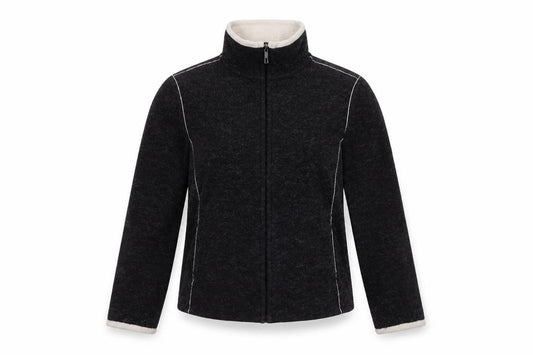 Front view of Next women’s green jacket, size UK 12, zip
