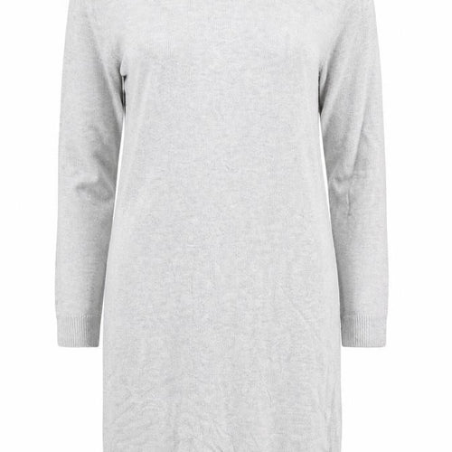 Dorothy Perkins Womens Grey Viscose Jumper Dress Size 12 Round Neck Pullover
