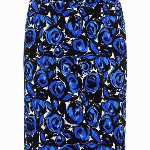Marks and Spencer Womens Multicoloured Floral Viscose A-Line Skirt Size 8 Zip