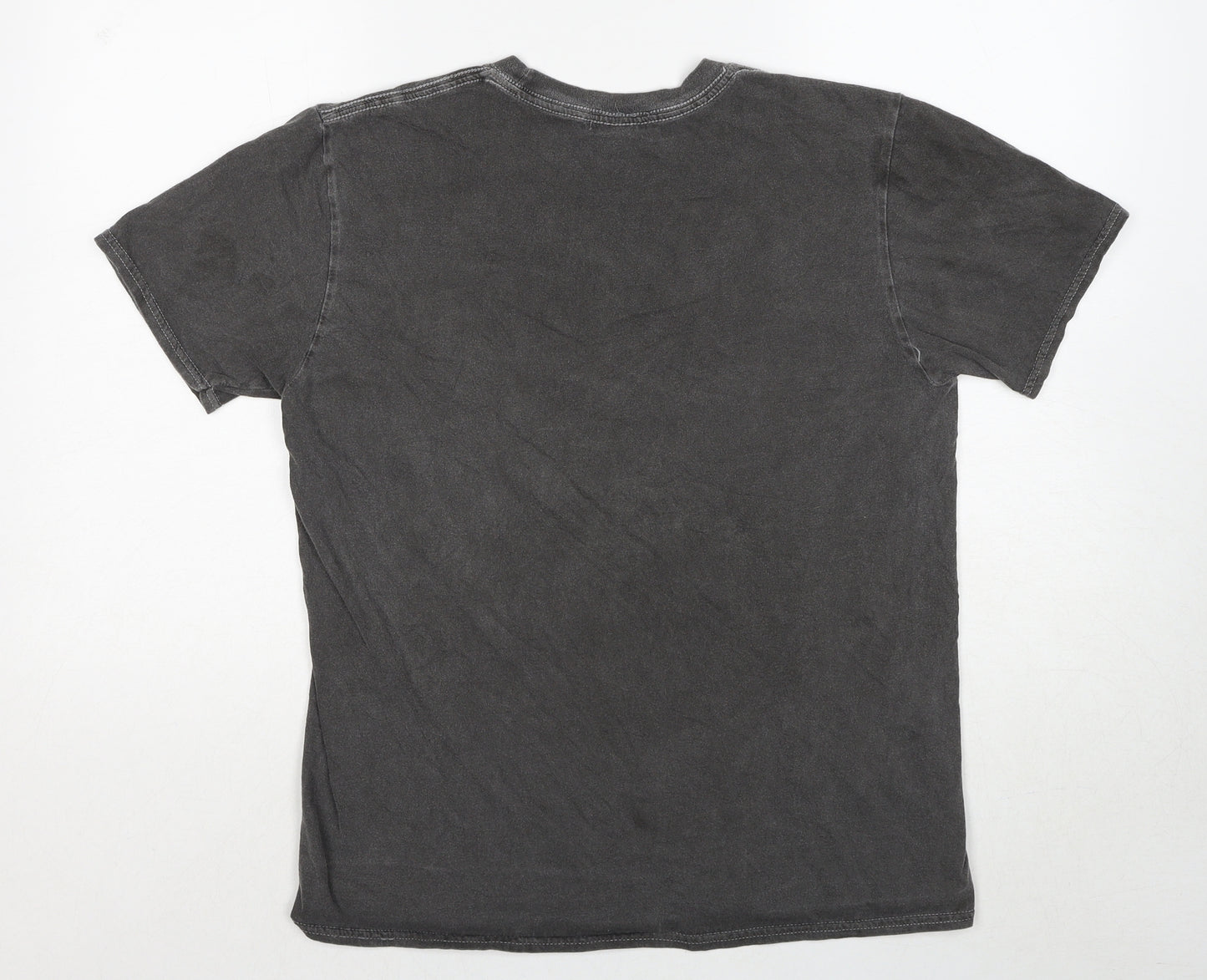 PRETTYLITTLETHING Womens Grey Cotton Basic T-Shirt Size S Crew Neck