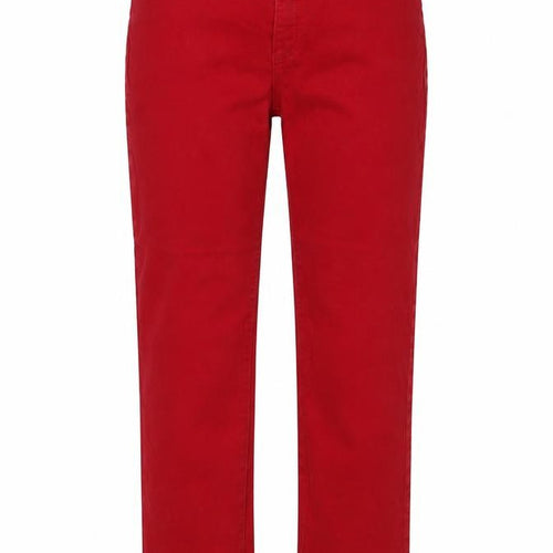 Carter Club Womens Red Cotton Straight Jeans Size 8 Regular Zip