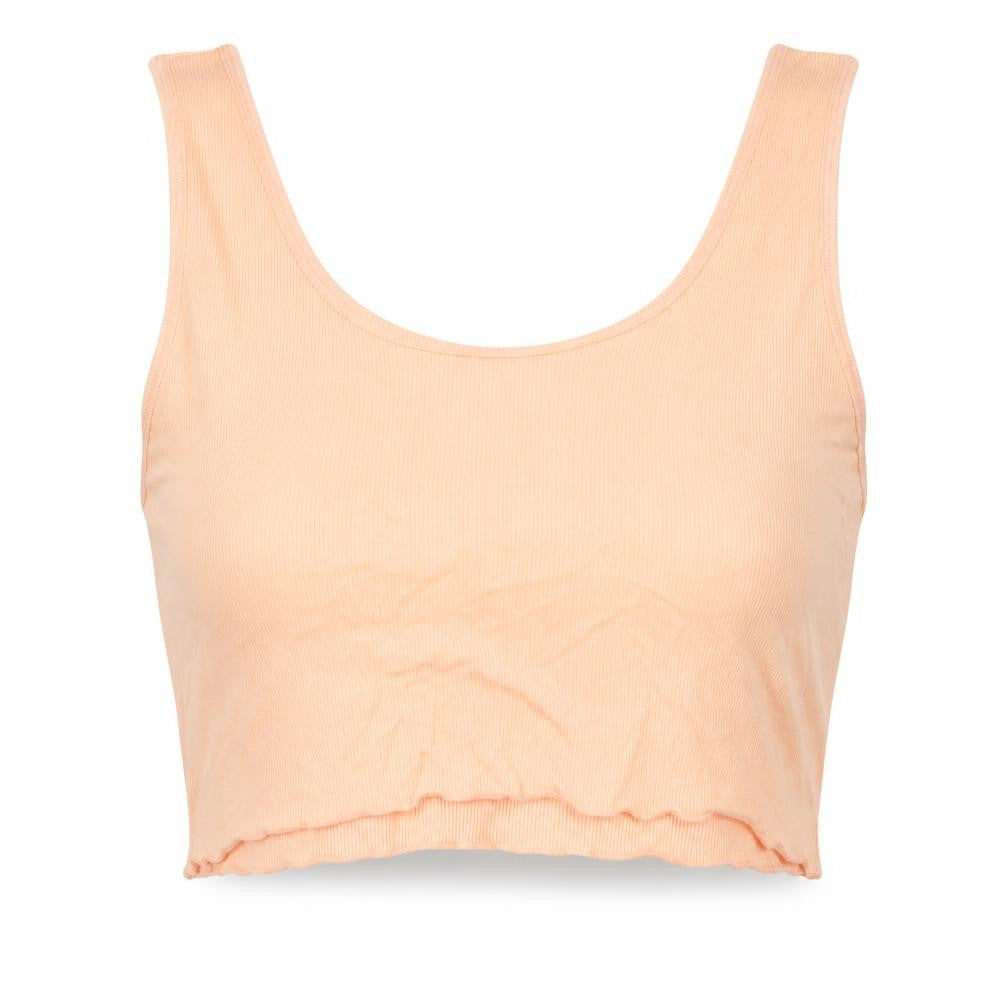 ASOS Womens Orange Viscose Cropped Tank Size 18 Scoop Neck